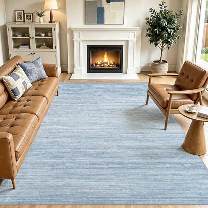 8x10 Area Rugs Living Room Abstract Washable Rug, Gold Brown