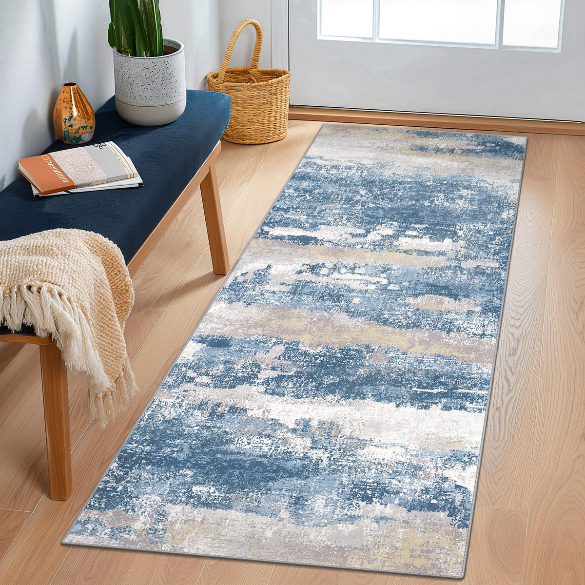 BEIMO 5X7 Area Rug for Living Room, Modern Abstract Washable Soft Non Slip