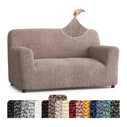 PAULATO Premium Stretch Couch Covers for Sofa - Sofa Chair Cover Washable, Dogs & Pets Friendly - Elastic Polyester Loveseat Slipcovers - Non-Slip Love Seat Couch Covers - Moss Green (64"-85" Wide)