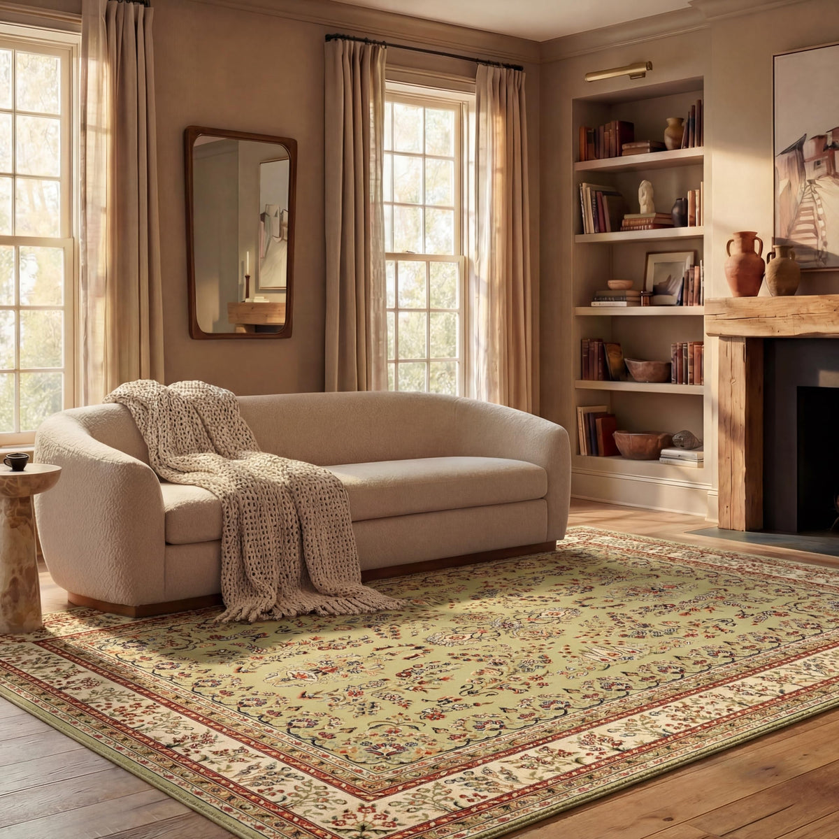 SAFAVIEH Lyndhurst Area Rug 9'x12', Traditional Red & Black LNH331B