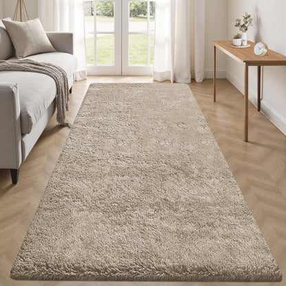 8x10 Area Rugs for Living Room: Fluffy Shag Soft Washable Rug Large Fuzzy Plush Indoor Carpet for Bedroom Nursery Playroom Kids Girls Boys Room (Black, 8'x10')