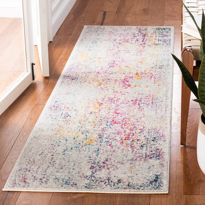 SAFAVIEH Evoke Area Rug 8x10 Large, Ivory & Taupe EVK256E