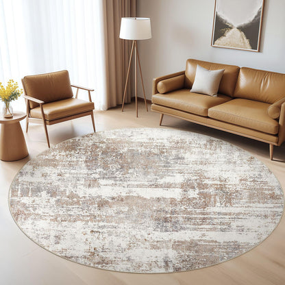 LOONGRUG 6x9 Area Rugs Washable Neutral Modern Abstract Living Room Rug