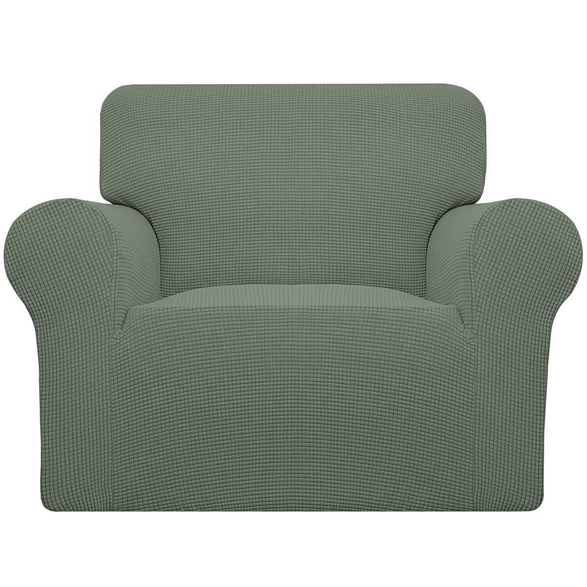 Easy-Going Stretch Loveseat Couch Covers Washable Dark Gray