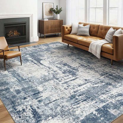 LOONGRUG 6x9 Area Rugs Washable Neutral Modern Abstract Living Room Rug