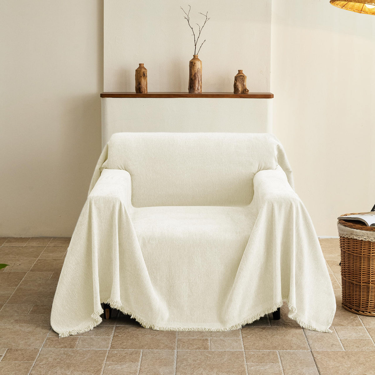 Couch Cover for Sofa, Boho Sofa Covers Washable 3 Cushion for Dogs