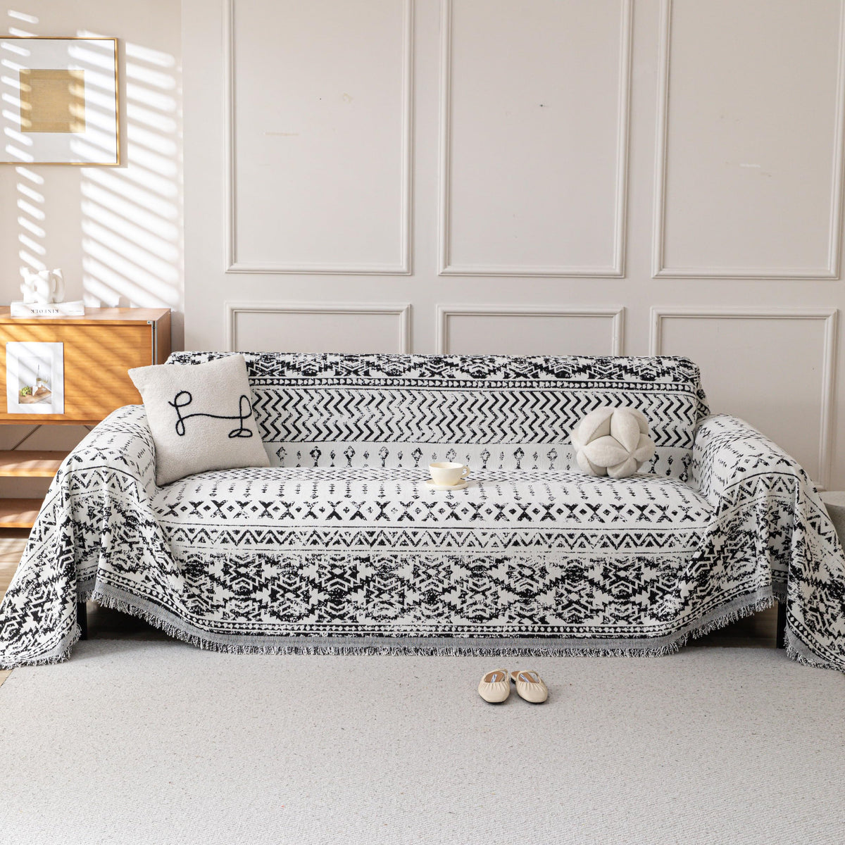 Couch Cover for Sofa, Boho Sofa Covers Washable 3 Cushion for Dogs