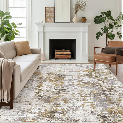 BEIMO 5X7 Area Rug for Living Room, Modern Abstract Washable Soft Non Slip