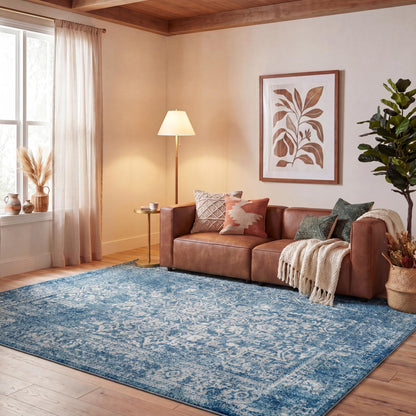 SAFAVIEH Evoke Area Rug 8x10 Large, Ivory & Taupe EVK256E