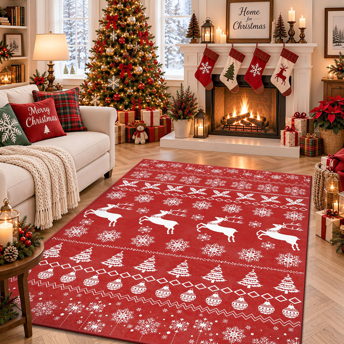 8x10 Area Rugs for Living Room - Washable Vintage Retro Large Rug, Soft Ultra Thin Non Slip Low Pile Traditional Distressed Boho Carpet for Bedroom Dining Room Home Office, Charcoal Olive