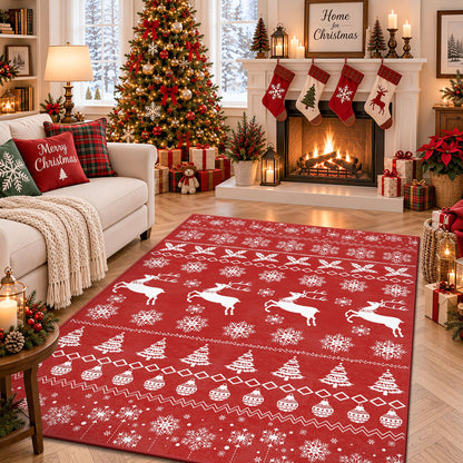 8x10 Area Rugs for Living Room - Washable Vintage Retro Large Rug, Soft Ultra Thin Non Slip Low Pile Traditional Distressed Boho Carpet for Bedroom Dining Room Home Office, Charcoal Olive