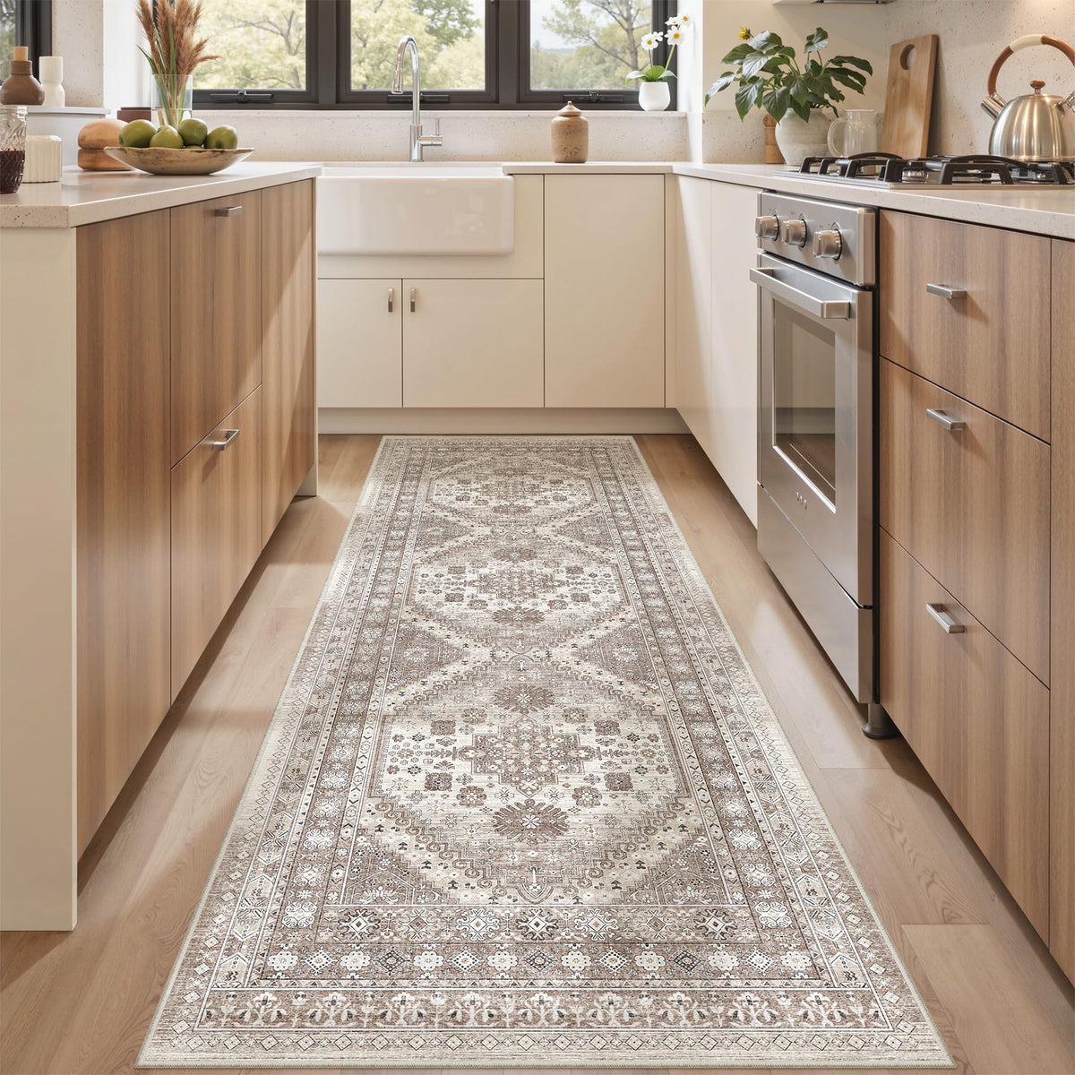 befbee 8x10 Area Rugs for Living Room, Washable Vintage Non Slip Rug