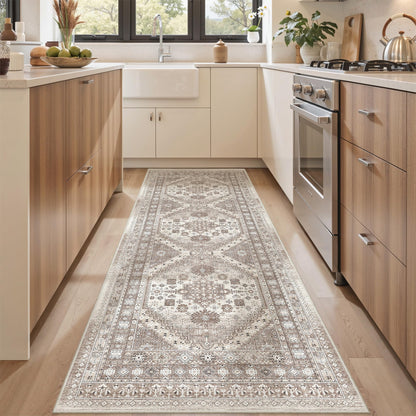 befbee 8x10 Area Rugs for Living Room, Washable Vintage Non Slip Rug