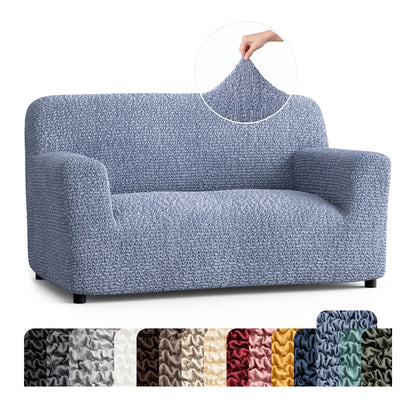 PAULATO Premium Stretch Couch Covers for Sofa - Sofa Chair Cover Washable, Dogs & Pets Friendly - Elastic Polyester Loveseat Slipcovers - Non-Slip Love Seat Couch Covers - Moss Green (64"-85" Wide)