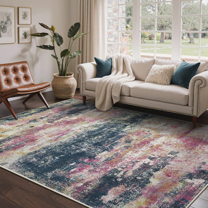 BEIMO 5X7 Area Rug for Living Room, Modern Abstract Washable Soft Non Slip