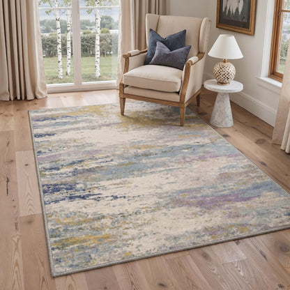 BEIMO 5X7 Area Rug for Living Room, Modern Abstract Washable Soft Non Slip