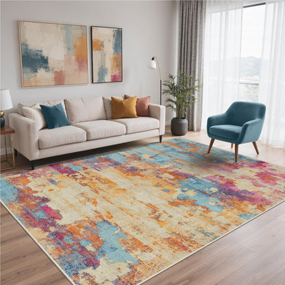 BEIMO 5X7 Area Rug for Living Room, Modern Abstract Washable Soft Non Slip