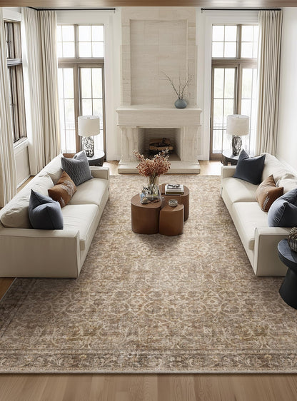 Machine Washable Rugs for Living Room: 8x10 Area Rugs for Bedroom