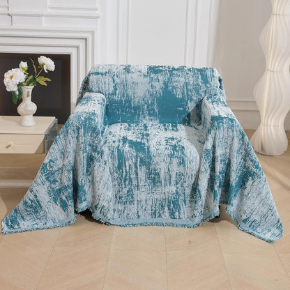 MEETSKY Couch Cover Sofa Covers Couch Covers for 3 Cushion Couch Sofa Pet Friendly, L Shaped Sectional Sofa Covers Washable Simply Put Sofa Throw Cover for Dogs, 91" x 134", Beige