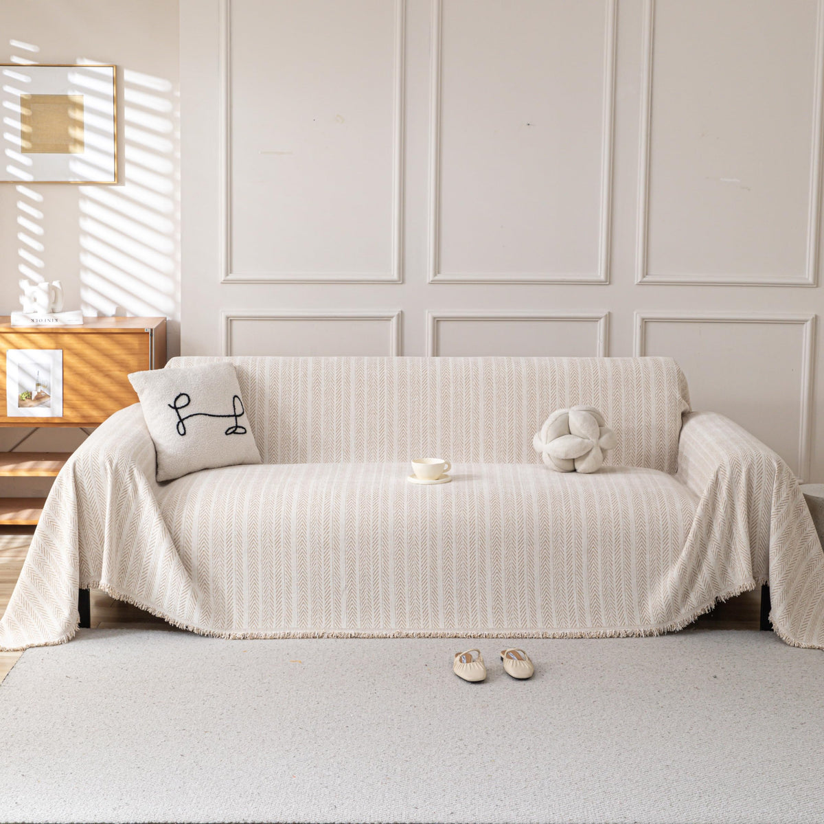 Couch Cover for Sofa, Boho Sofa Covers Washable 3 Cushion for Dogs