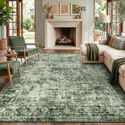 Homemate Washable Rug 9x12 Area Rugs - Vintage Rugs for Living Room