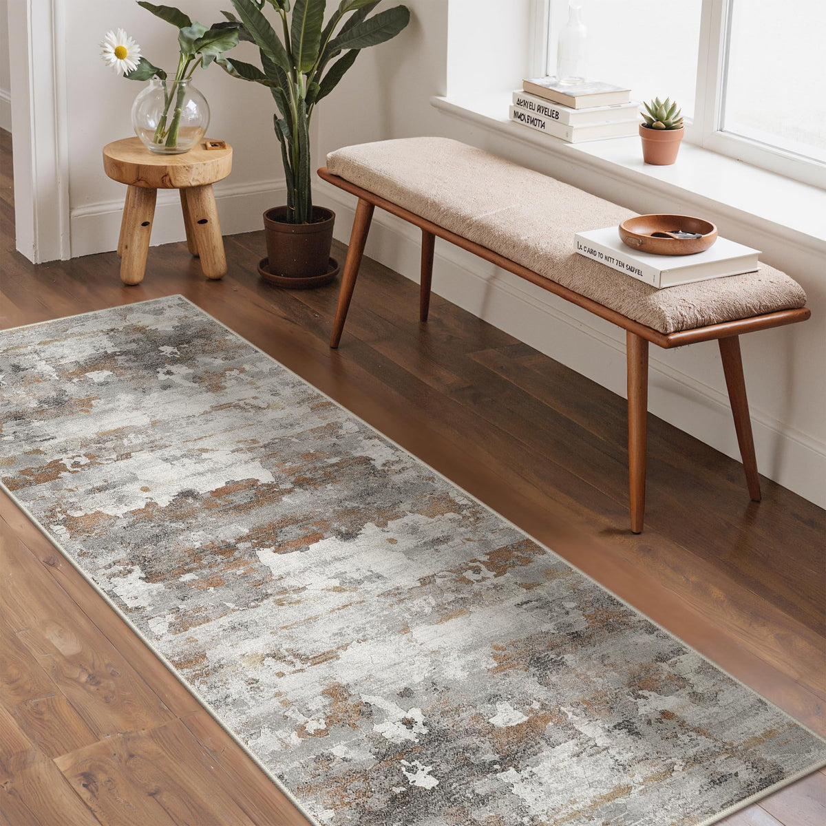 BEIMO 5X7 Area Rug for Living Room, Modern Abstract Washable Soft Non Slip