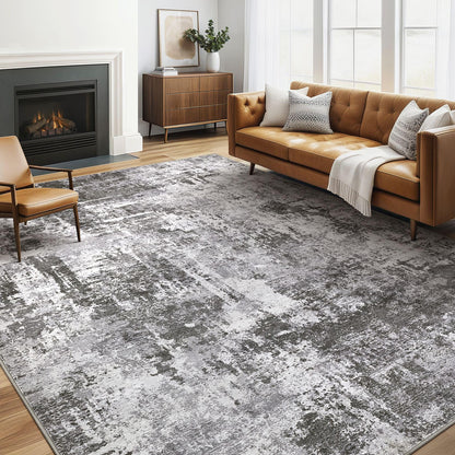 LOONGRUG 6x9 Area Rugs Washable Neutral Modern Abstract Living Room Rug