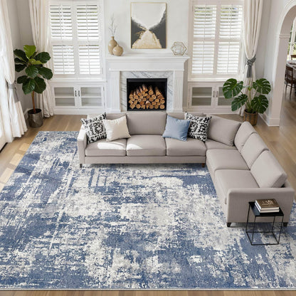 LOONGRUG 6x9 Area Rugs Washable Neutral Modern Abstract Living Room Rug