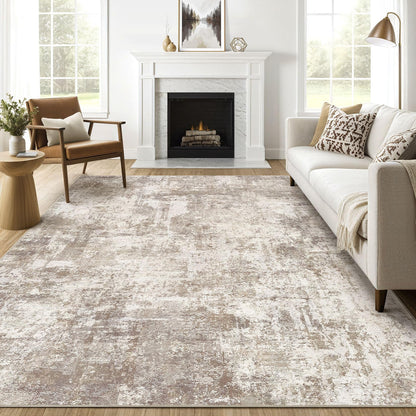 LOONGRUG 6x9 Area Rugs Washable Neutral Modern Abstract Living Room Rug