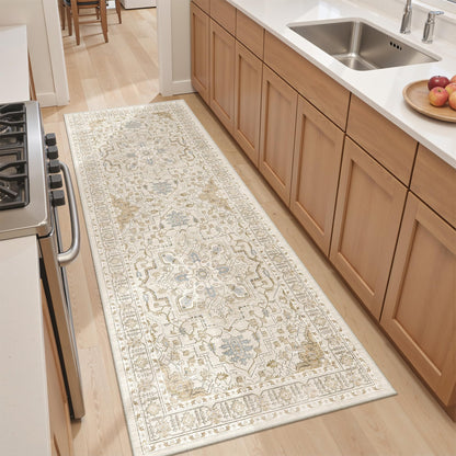 befbee 8x10 Area Rugs for Living Room, Washable Vintage Non Slip Rug