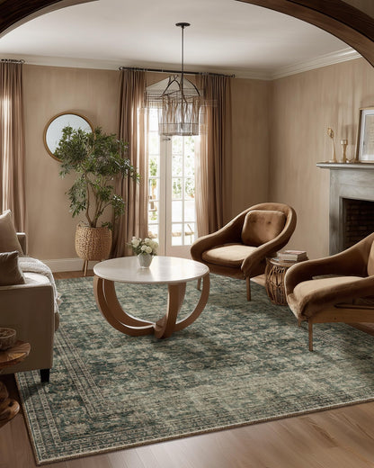 Area Rugs 9x12 Living Room: Washable Bedroom Rug Non Slip Large Boho Carpet