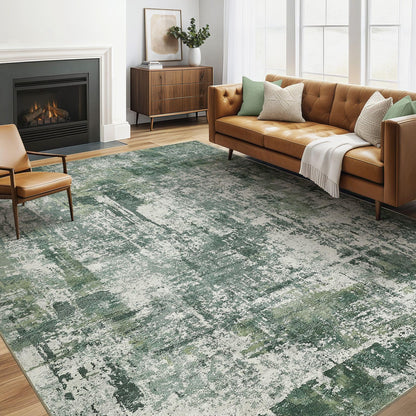 LOONGRUG 6x9 Area Rugs Washable Neutral Modern Abstract Living Room Rug
