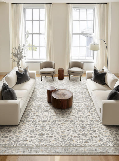 Machine Washable Rugs for Living Room: 8x10 Area Rugs for Bedroom