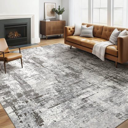LOONGRUG 6x9 Area Rugs Washable Neutral Modern Abstract Living Room Rug