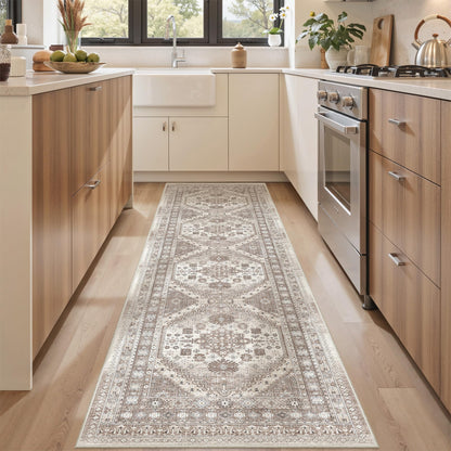 befbee 8x10 Area Rugs for Living Room, Washable Vintage Non Slip Rug