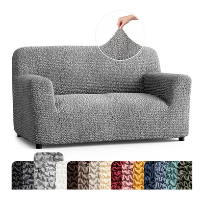PAULATO Premium Stretch Couch Covers for Sofa - Sofa Chair Cover Washable, Dogs & Pets Friendly - Elastic Polyester Loveseat Slipcovers - Non-Slip Love Seat Couch Covers - Moss Green (64"-85" Wide)