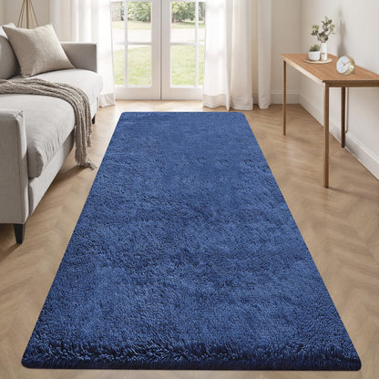 8x10 Area Rugs for Living Room: Fluffy Shag Soft Washable Rug Large Fuzzy Plush Indoor Carpet for Bedroom Nursery Playroom Kids Girls Boys Room (Black, 8'x10')