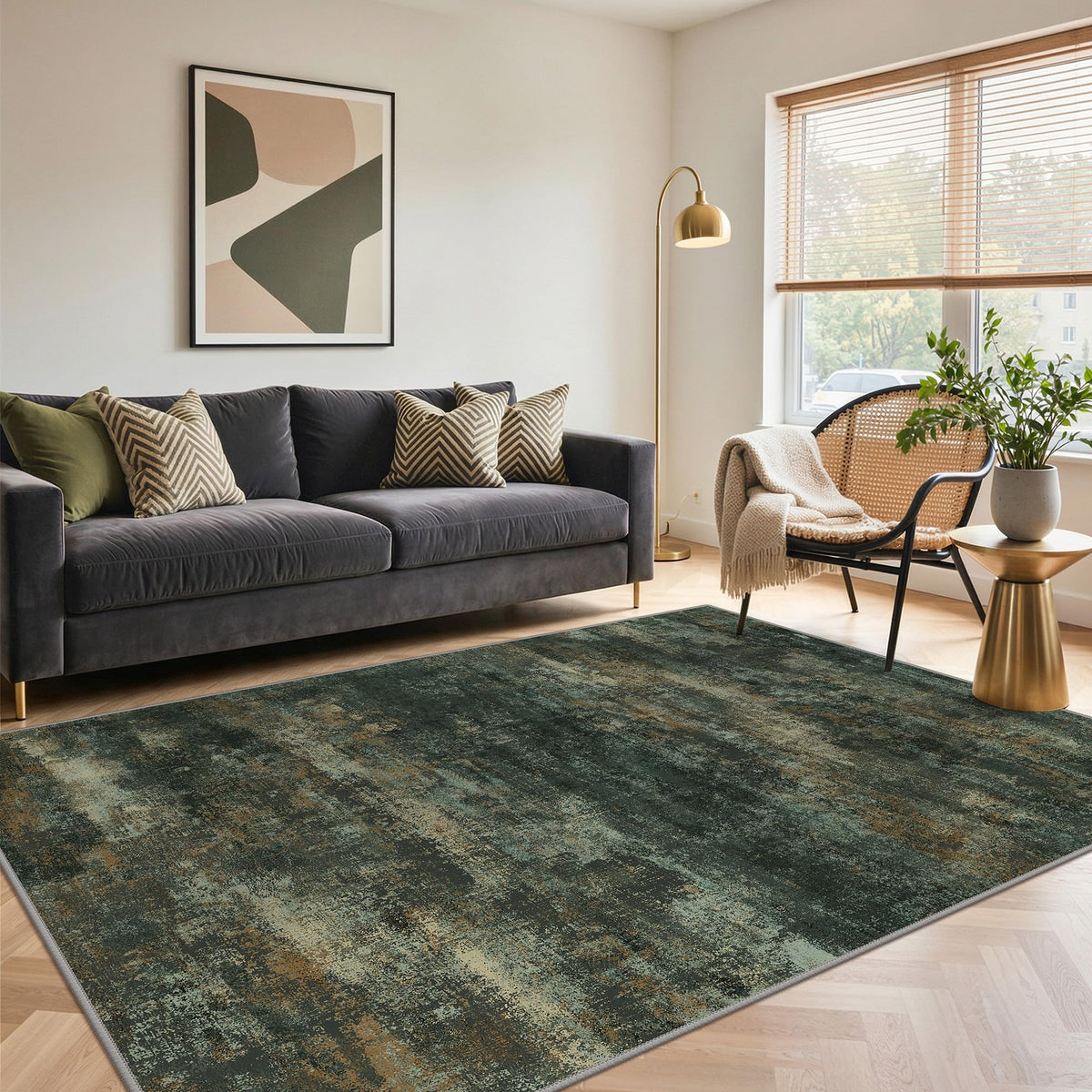 BEIMO 5X7 Area Rug for Living Room, Modern Abstract Washable Soft Non Slip