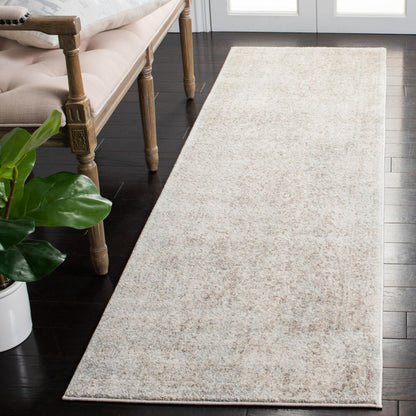 SAFAVIEH Evoke Area Rug 8x10 Large, Ivory & Taupe EVK256E