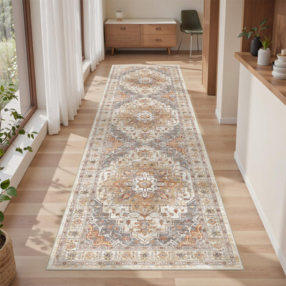 befbee 8x10 Area Rugs for Living Room, Washable Vintage Non Slip Rug
