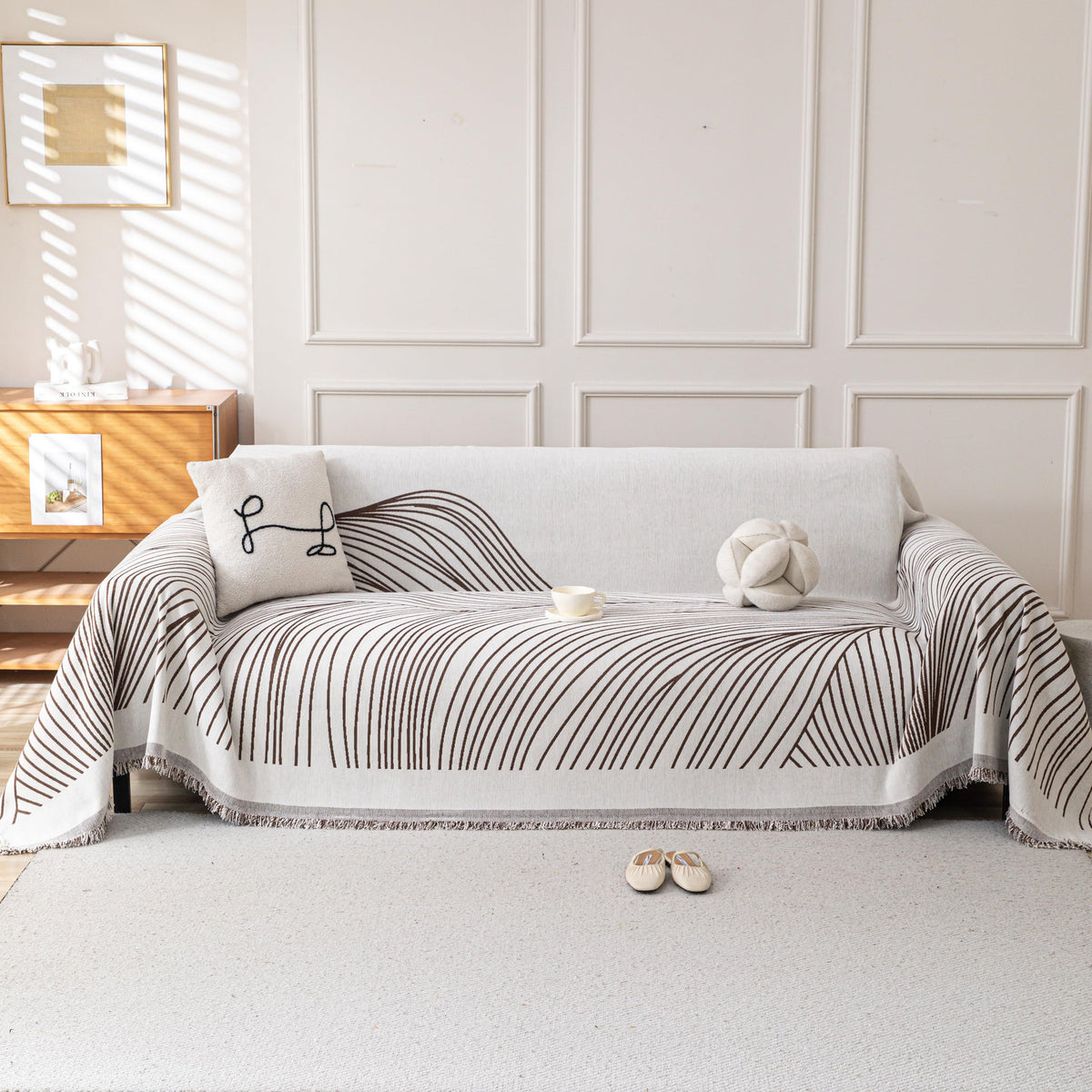 Couch Cover for Sofa, Boho Sofa Covers Washable 3 Cushion for Dogs