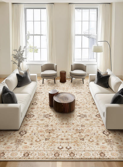 Machine Washable Rugs for Living Room: 8x10 Area Rugs for Bedroom