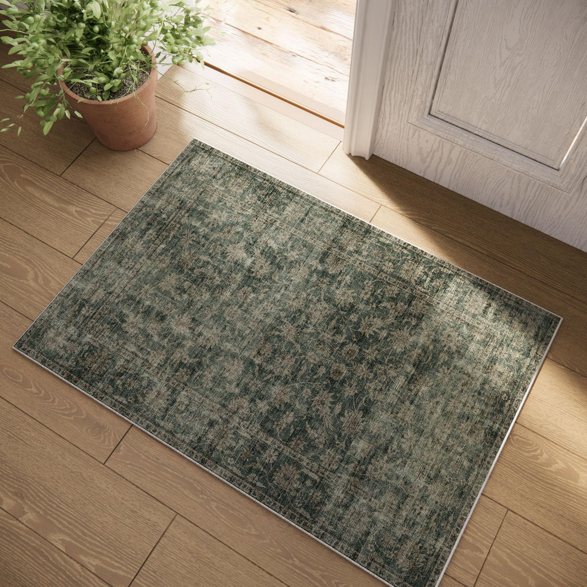 Area Rugs 9x12 Living Room: Washable Bedroom Rug Non Slip Large Boho Carpet