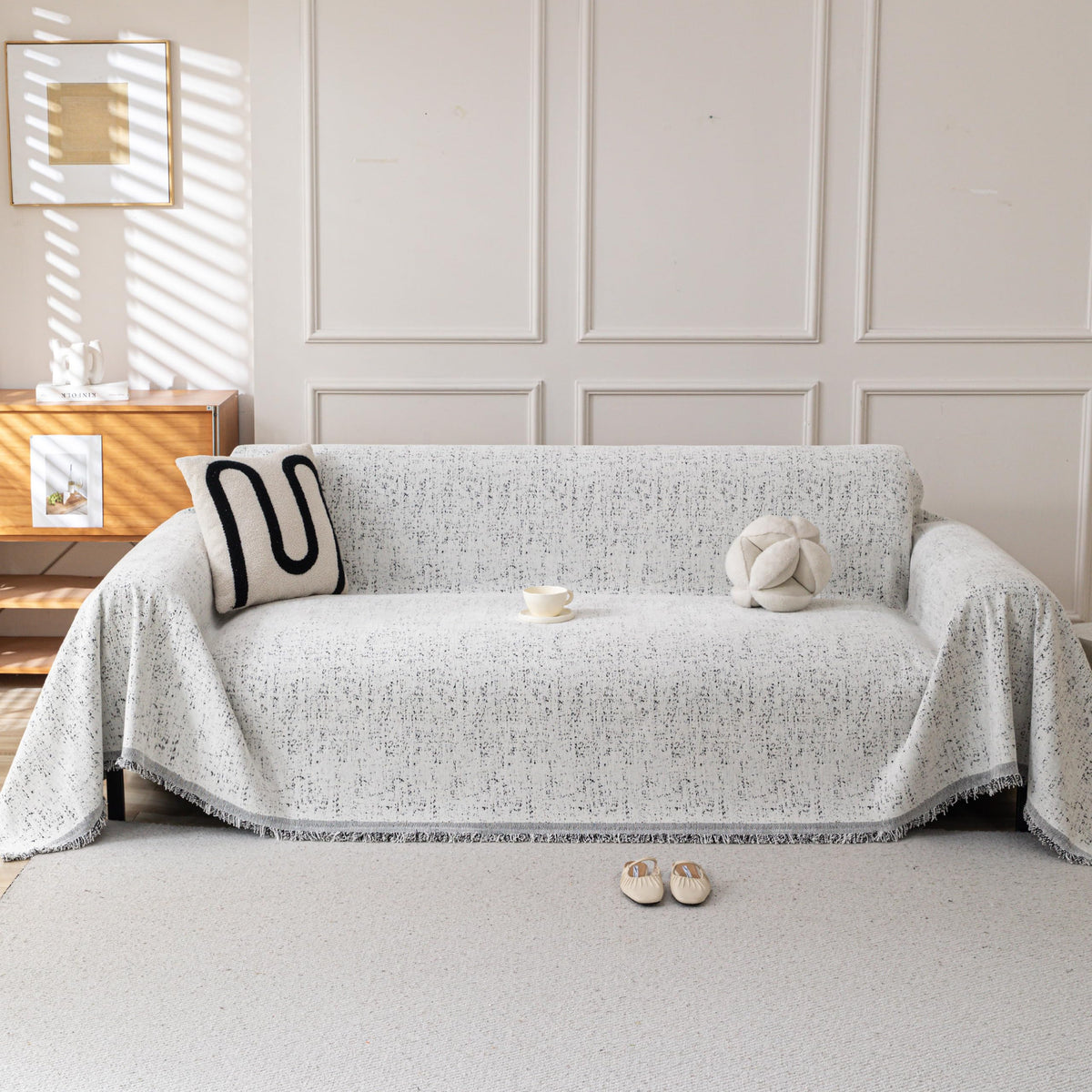 Couch Cover for Sofa, Boho Sofa Covers Washable 3 Cushion for Dogs