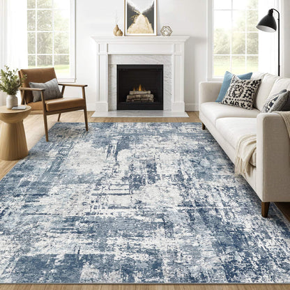 LOONGRUG 6x9 Area Rugs Washable Neutral Modern Abstract Living Room Rug