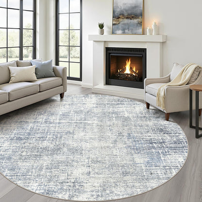 LOONGRUG 8x10 Area Rugs Washable Neutral Modern Rug for Living Room Brown