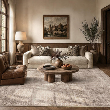 HelloTree 5x7 Vintage Washable Non-Slip Living Room Area Rug
