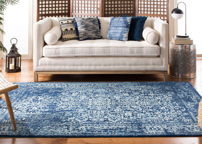 SAFAVIEH Evoke Area Rug 8x10 Large, Ivory & Taupe EVK256E