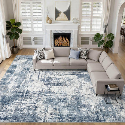 LOONGRUG 6x9 Area Rugs Washable Neutral Modern Abstract Living Room Rug