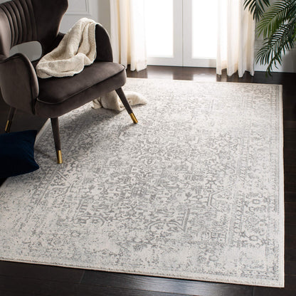 SAFAVIEH Evoke Area Rug 8x10 Large, Ivory & Taupe EVK256E